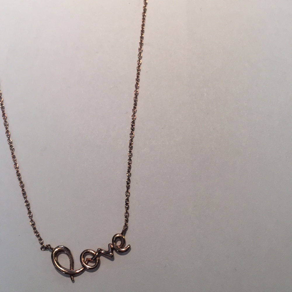 Strawberry Sterling silver Love necklace